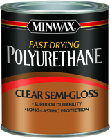 Minwax 23005 Polyurethane Paint, Clear, Semi-Gloss, 0.5 pt Can