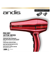 ANDIS 1875W DRYER TOURMALINE RED