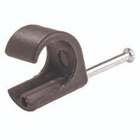 TCA ROUND CABLE CLIPS 7-9 BLACK