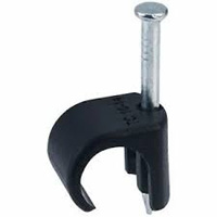 TCA ROUND CABLE CLIPS 10-13 BLK