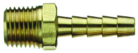 Tru-Flate 21-143 Air Hose Fitting, 1/4 in MNPT x Barb, Brass