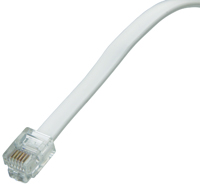 Zenith TL1007W Telephone Cord, White Sheath