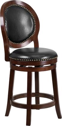 BARSTOOL OVAL BACK BLK SEAT 26"