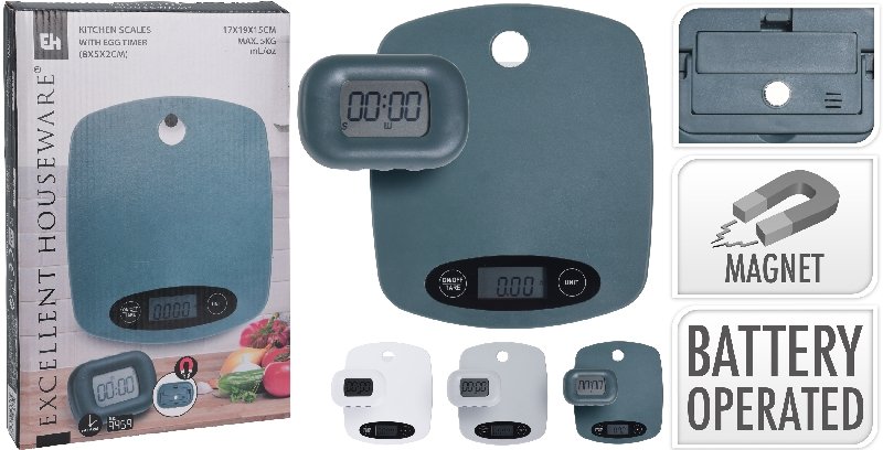 KITCHEN SCALE & TIMER