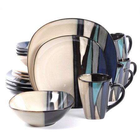 ALTHEA 16PC SQ DINNER SET TEAL