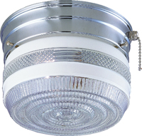 Boston Harbor Dimmable Ceiling Light Fixture With Pull Chain, (1) 60/13 W