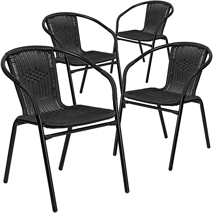 RESTAURANT STACK CHAIRS BLACK