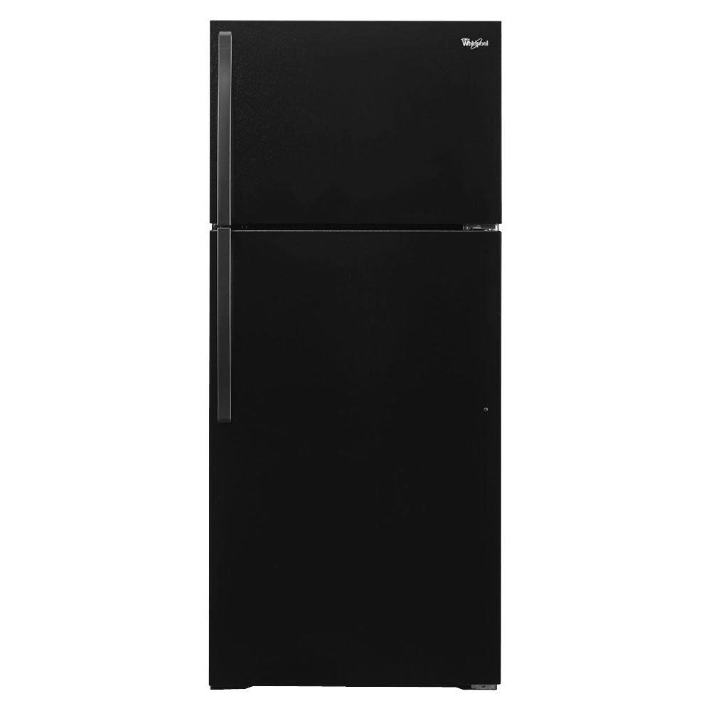 Whirlpool 14 cu. ft. Top Freezer Refrigerator | Black