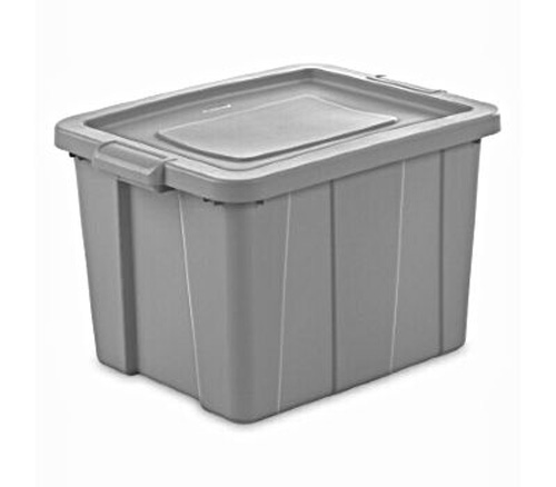 TOTE STORAGE W/LID CEMENT 18G