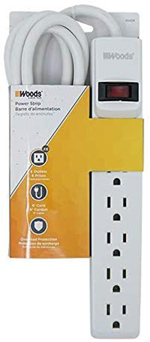 POWER STRIP 6OL 6'CORD LIT RESET