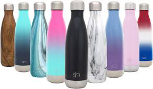 WATER BOTTLE W/METAL LID 1LT