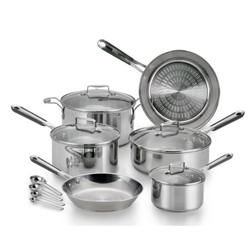 T-FAL 14PC PERPRO POT SET S/STEE