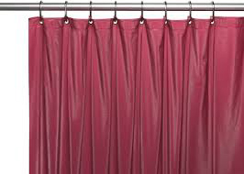 PEVA SHOWER LINER LIT BURGUNDY