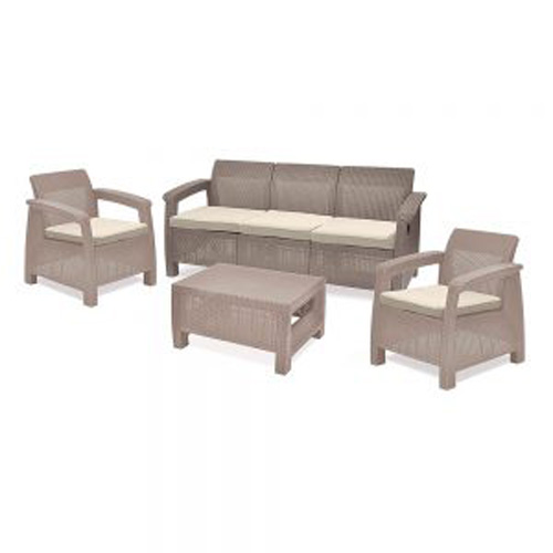 Keter CORFU TRIPLE OUTDOOR SEATING SET (3PCS)