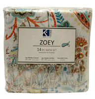 ZOEY 14PC CANVAS BATH SET