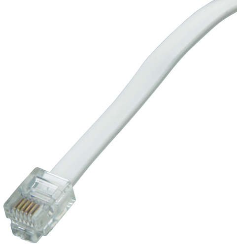 Zenith TL1012W Telephone Cord, White Sheath