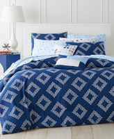 BEDSPREAD 4PC TWIN NAVY MARTHA