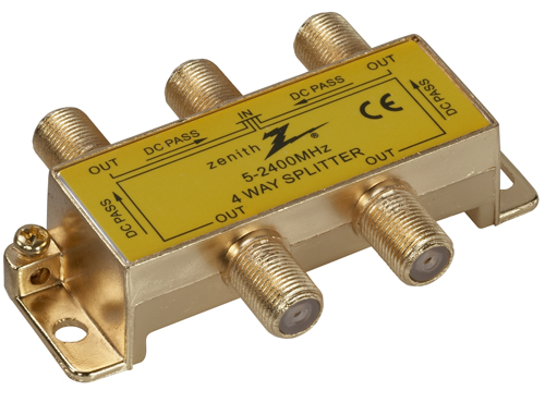 SPLITTER SIGNAL DIG 4WY 2400MH