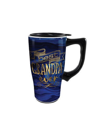 BEST GRAMPA CERAMIC TRAVEL MUG