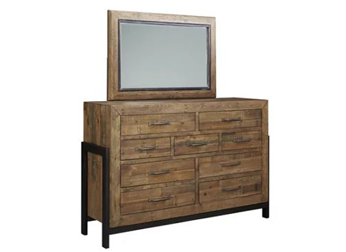 SOMMERFORD DRESSER/MIRROR BROWN