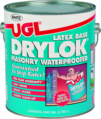 UGL DRYLOK 27513 Masonry Waterproofer, Liquid, White, 1 gal Pail