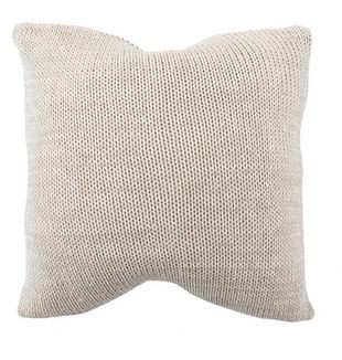 KNIT COPPER PILLOW 20X30 WHITE