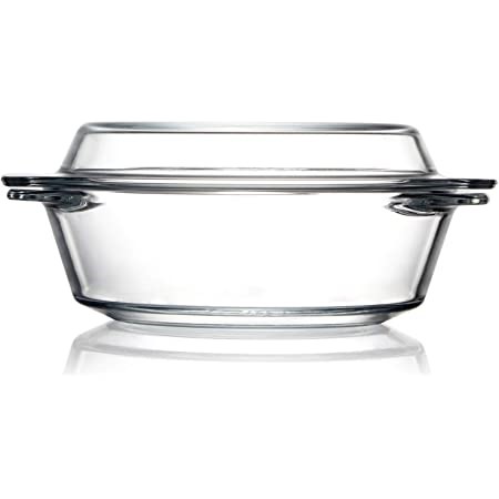 DH GLASS BAKEWARE W/LID 1L