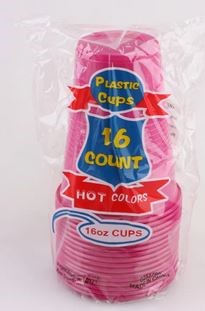 SUMMER CUPS PLASTIC 16PK 16OZ