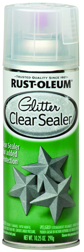 RUST-OLEUM 267736 Multi-Surface Glitter Spray Paint, Clear, 10.25 oz Aerosol