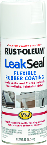 RUST-OLEUM LeakSeal 267970 Flexible Sealer White, 12 oz Aerosol Can