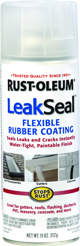 RUST-OLEUM LeakSeal 265495 Flexible Sealer Clear, 11 oz Aerosol Can