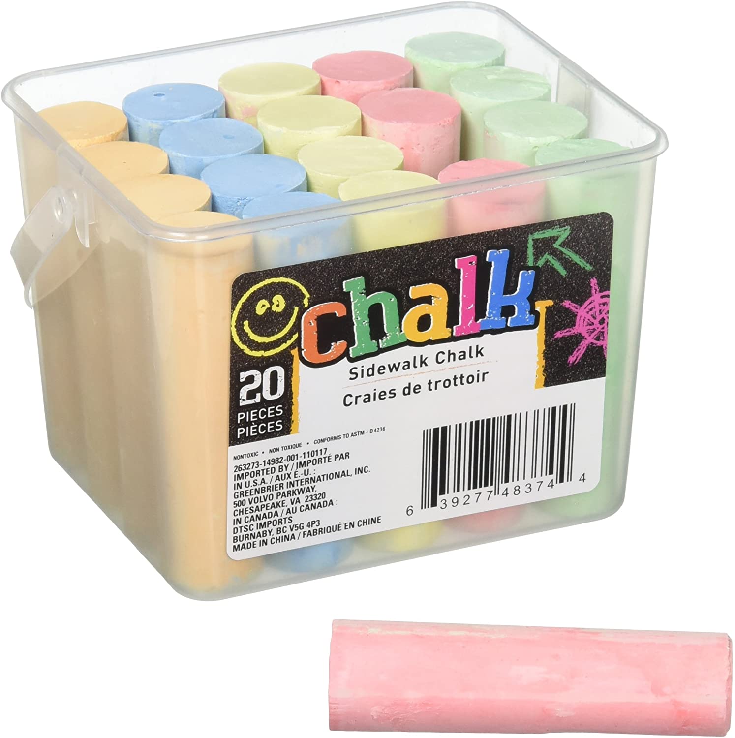 SIDEWALK CHALK JUMBO 20CT