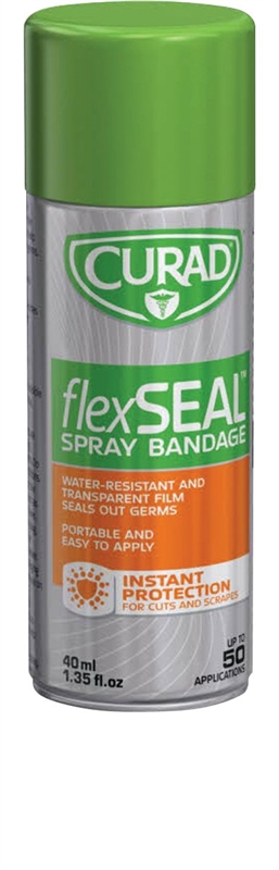 Curad FleX Seal Spray Bandage Aerosol, 40 ml, Transparent