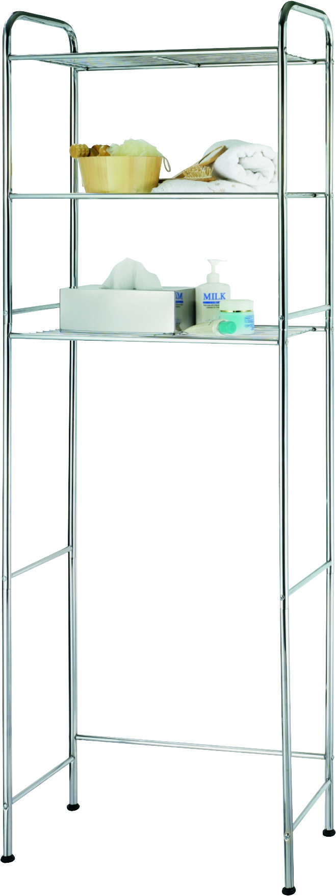 Simple Spaces Chrome Bathroom Space Saver 3 Tier