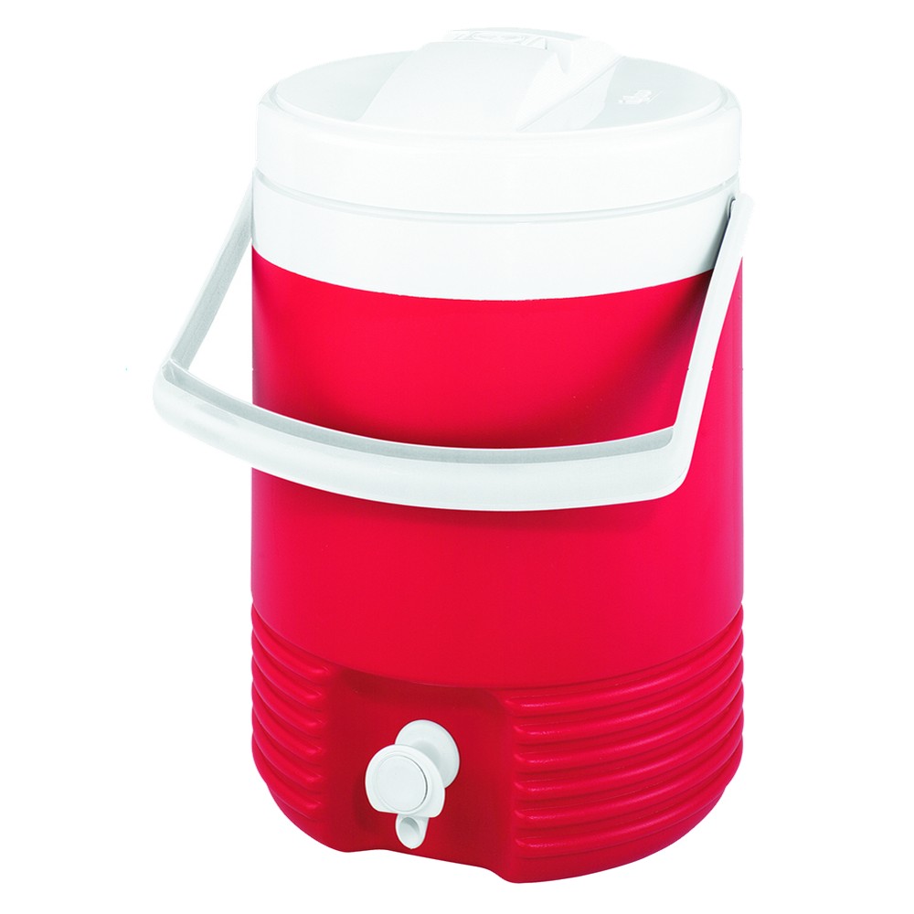 IGLOO Legend 2214 Beverage Jug with Handle, 2 gal Cooler, Diablo Red