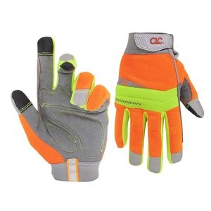 CLC 128M High-Dexterity Work Gloves, M, Hook-and-Loop Cuff, Stretch-Fit