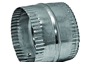 LAMBRO 244 Duct Connector, 4 in Union, Aluminum