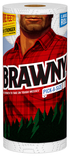 Brawny 44066 Paper Towel, White Roll