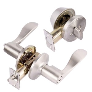 TOLEDO SGL DEADBOLT/LEVER SATIN