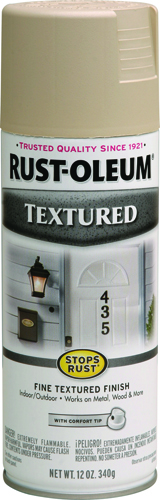 RUST-OLEUM STOPS RUST 7223830 Textured Spray Sandstone, 12 oz Aerosol Can