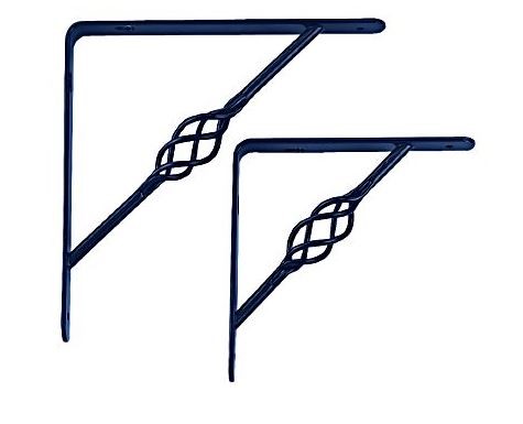 ProSource Decorative Shelf Bracket, 176 Lb/Pair, 8 In L X 8 In D, Steel,