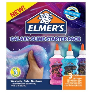 ELMER GALAXY SLIME STARTER 3PK