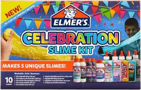 ELMER CELEBRATION SLIME KIT 10PC