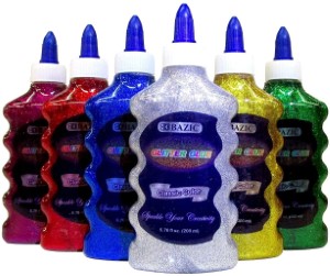 GLITTER GLUE SILVER/GOLD 200ML