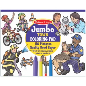 JUMBO TOWN COLORING PAD