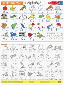 ALPHABET WRITE A MAT 6PC