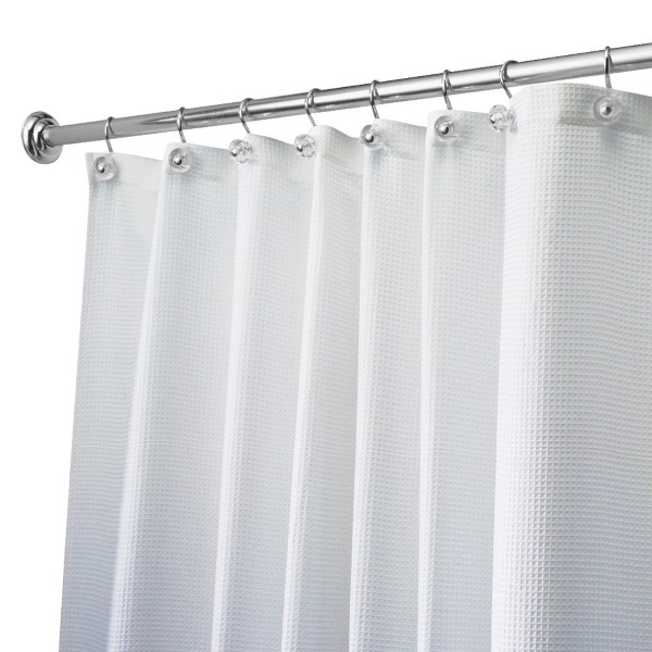 InterDesign EVA Printed Shower Curtain - White 72x72in 1Pk BP Floral