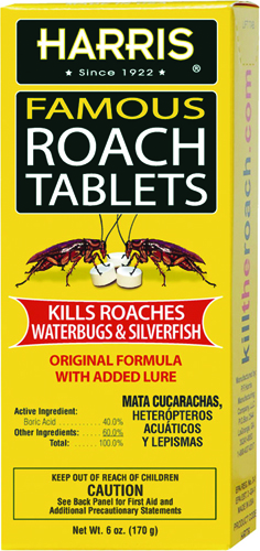 Harris HRT-6 Roach Tablet, 6 oz