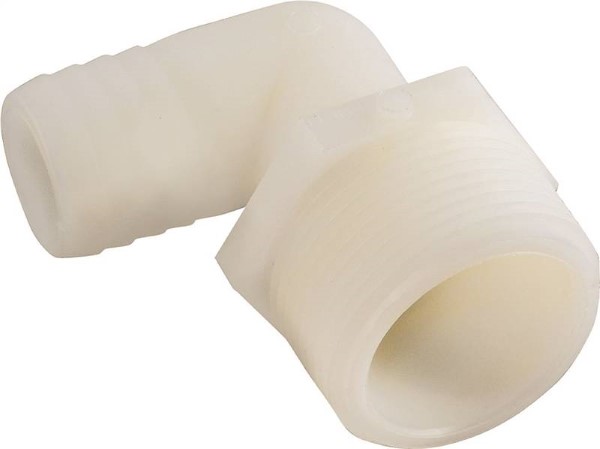 ELBOW NYLON 1"BARB X 3/4 MPT