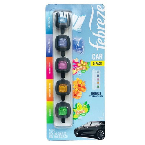 FEBREZE CAR AIR FRESHENER 5PK